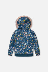 Two Piece Discover Snowsuit Blue And Pink Unicorn Print