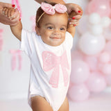 Pretty Pearl Tulle Bow Baby Headband
