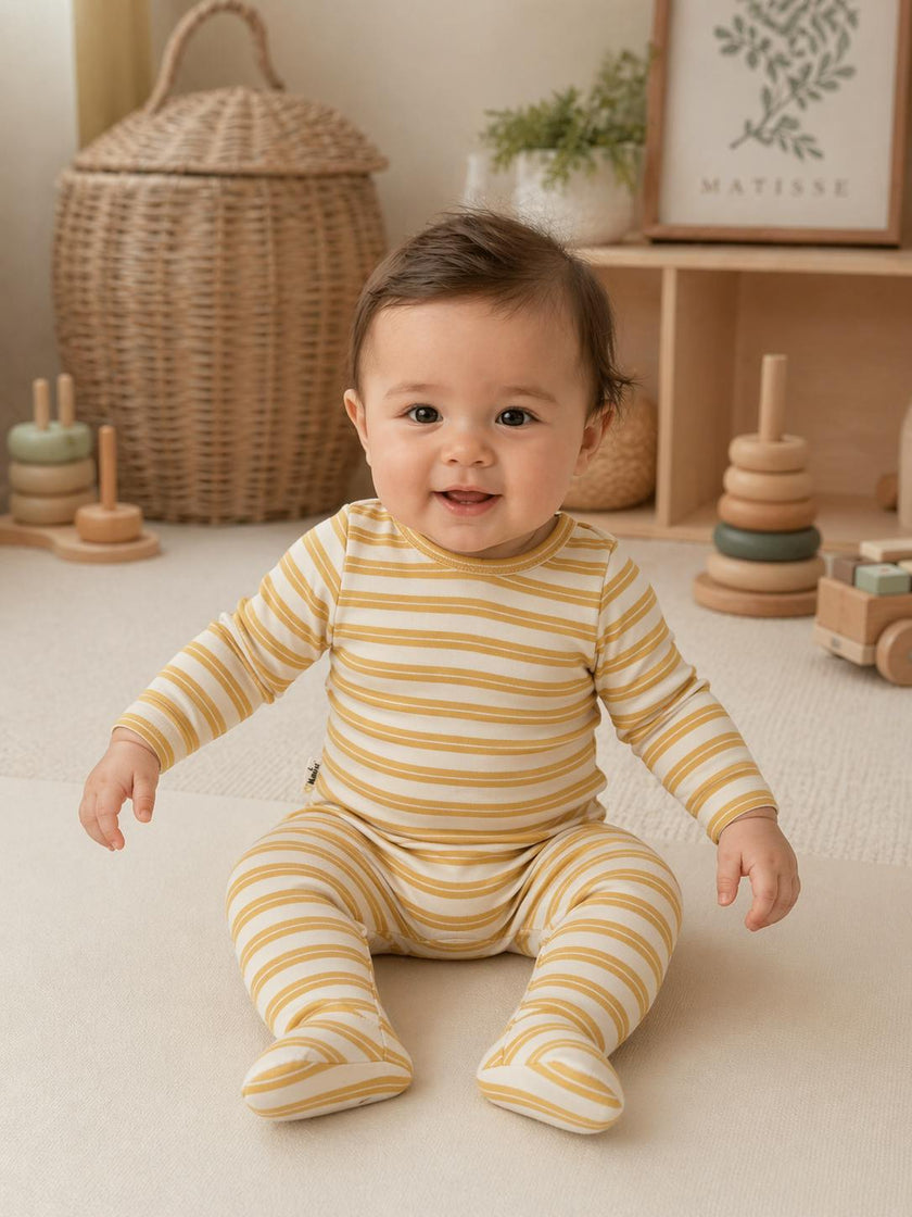 Horizontal Stripe Footie