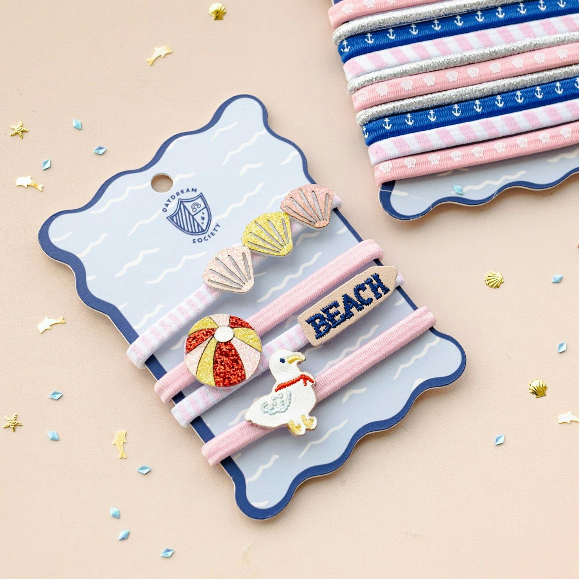 Seaside Embellished Hair Tie Set