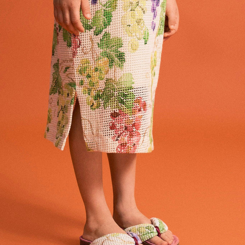 UVAS MESH DRESS ANGORA