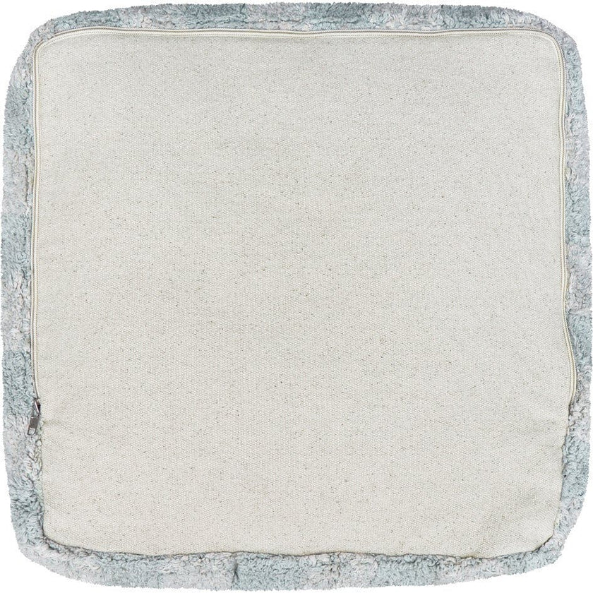 Vichy Plush Tablecloth-Inspired Pouf