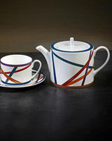 Tea Pot or Coffee Pot NASTRI  Multicolor diam. 4.75", H 5"