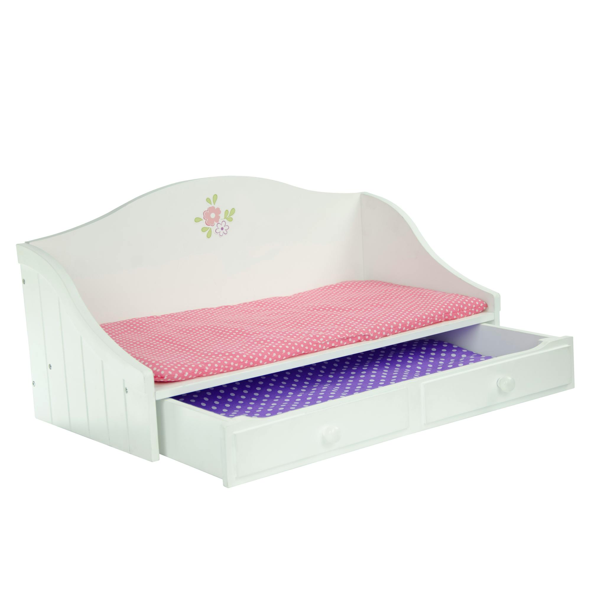 Olivia's Little World Trundle Day Bed with Bedding for 18