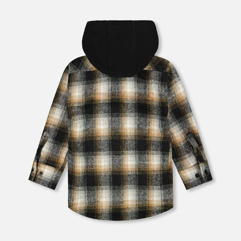Hooded Polar Fleece Overshirt with Hood
