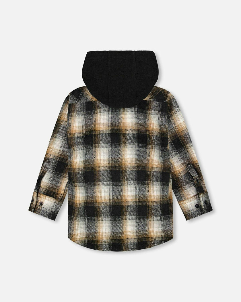 Hooded Polar Fleece Overshirt with Hood