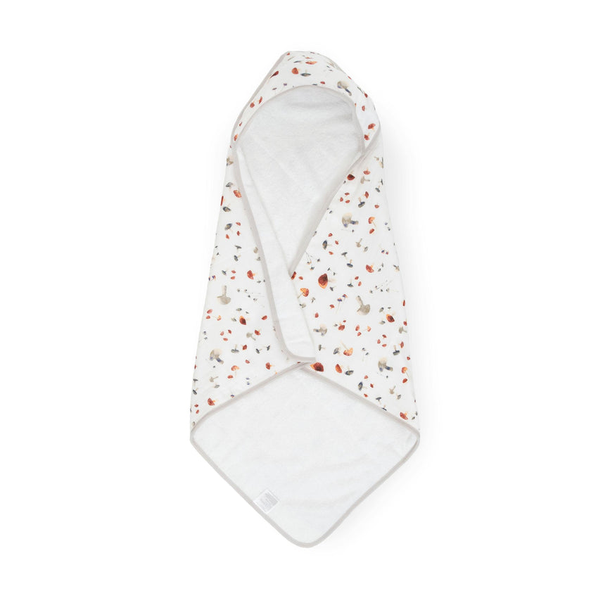 Infant Hooded Towel - Mushrooms