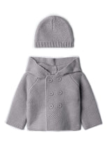 Knit Jacket With Hat