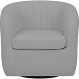 Monroe Faux Shearing Swivel Tub Chair