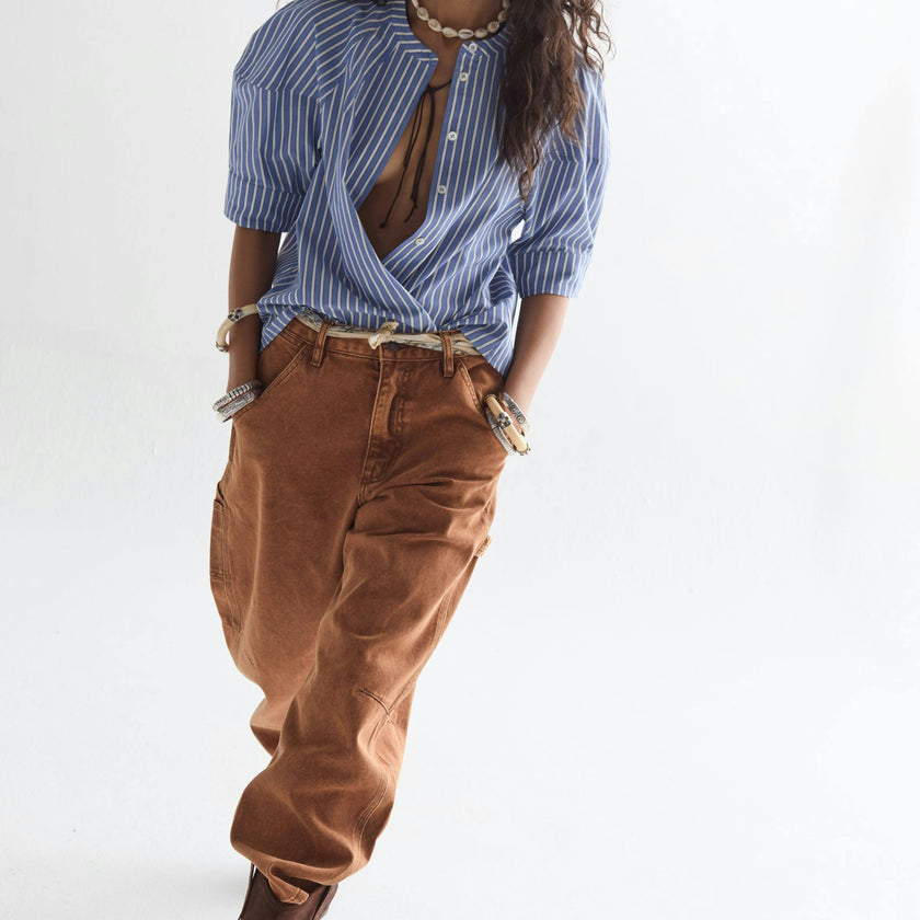 Ambar Denim Pants - Washed Caramel