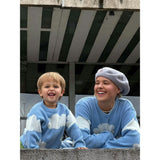 children's wool blend sweater - cloudy
