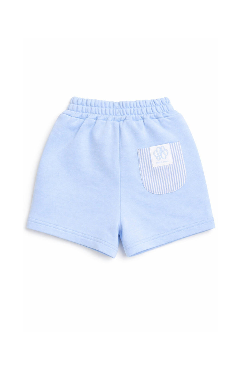 Seersucker Pocket Shorts - Blue