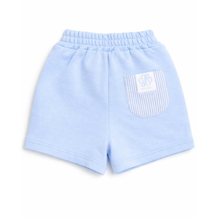 The Seersucker Pocket Short - Blue