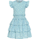 Claire Dress Aqua Floral