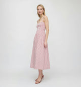 The Rebecca Nap Dress - Red Ticking Stripe
