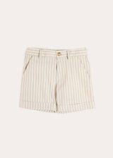 Percy Stripe Tailored Shorts in Blue (4- 10yrs)