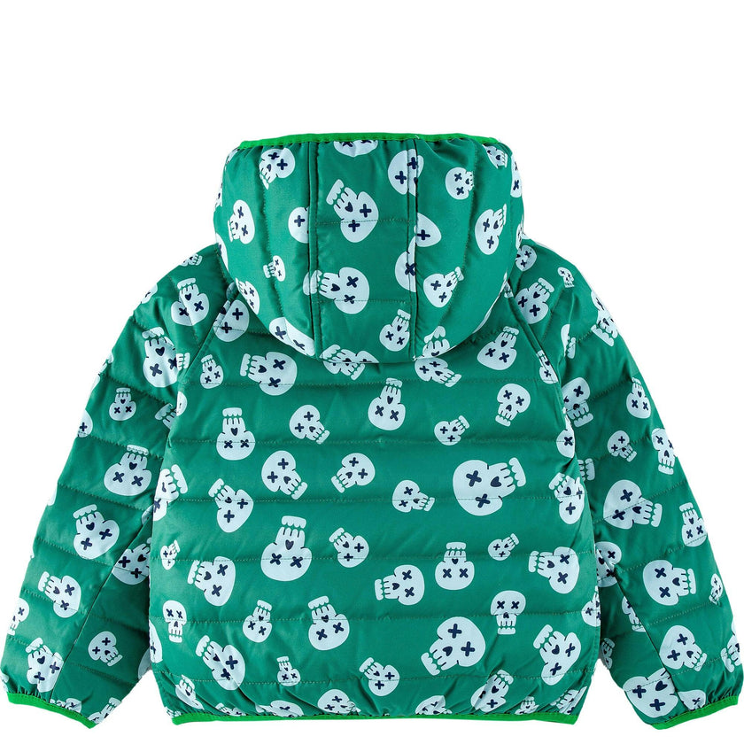 Ryan Reversible Puffer Hood Zipper Down Jacket