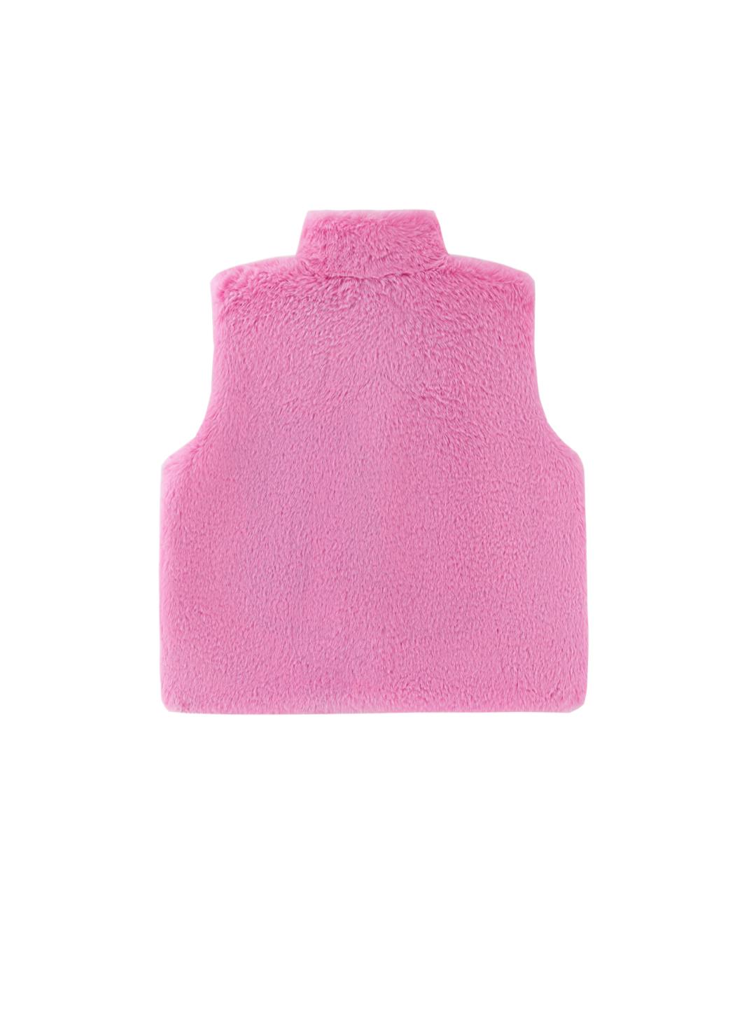 Stella Faux Fur Vest, Pink