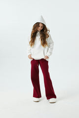 Lea White French Terry Oversized Hoodie - Ace