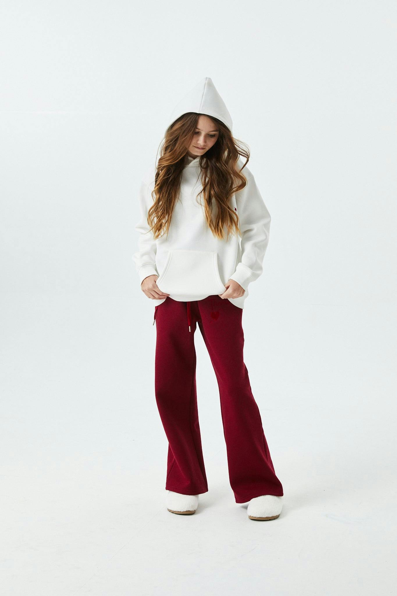 Lea White French Terry Oversized Hoodie - Ace