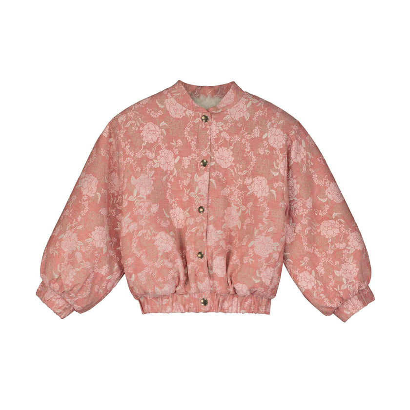 Wildflower Bomber Jacket Pink Flowers