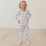 Bamboo Zip-Up Footie Pajama - Talia