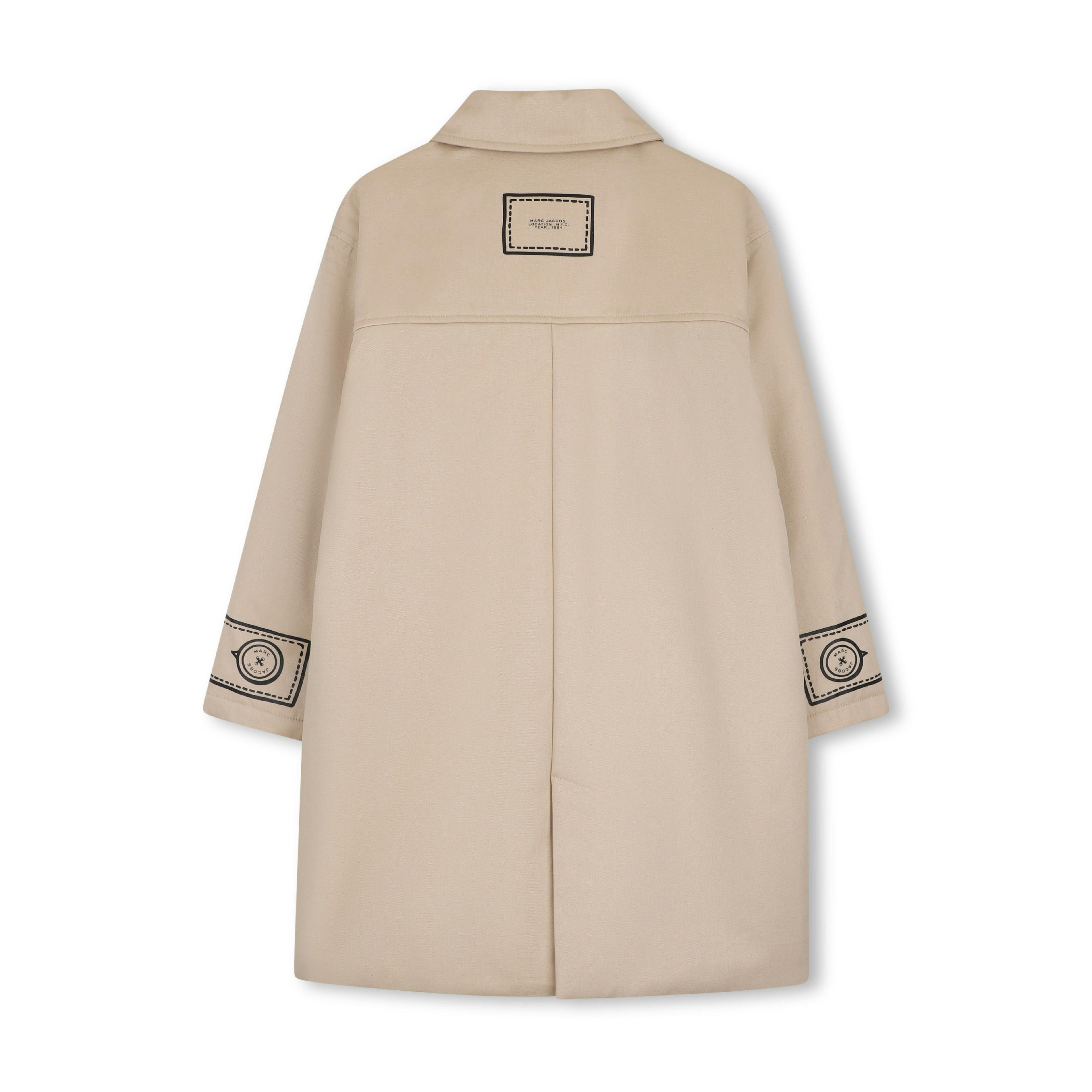 Beige Trompe‑l’Oeil Trench Coat