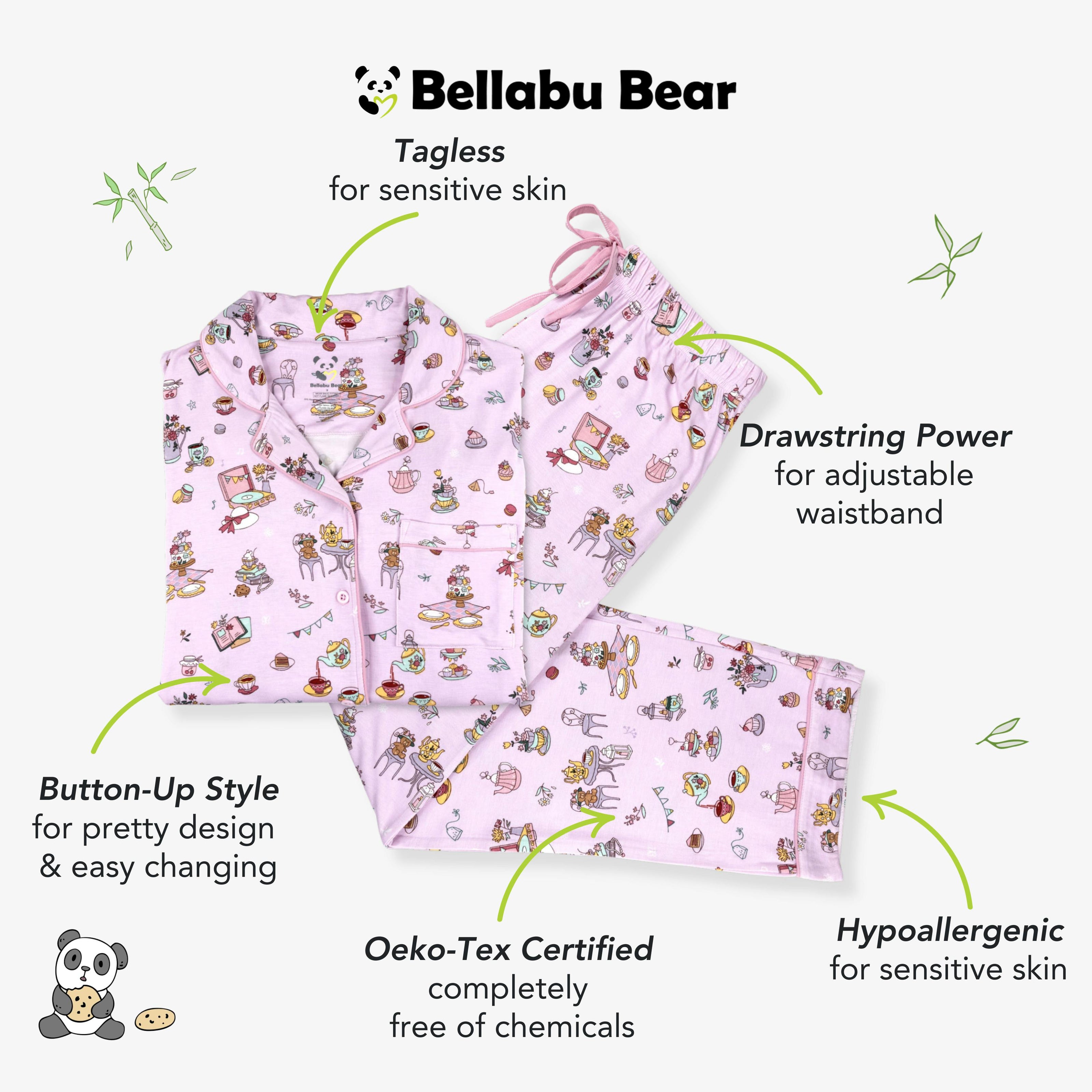 Tea Party Bamboo Women's Pajama Set