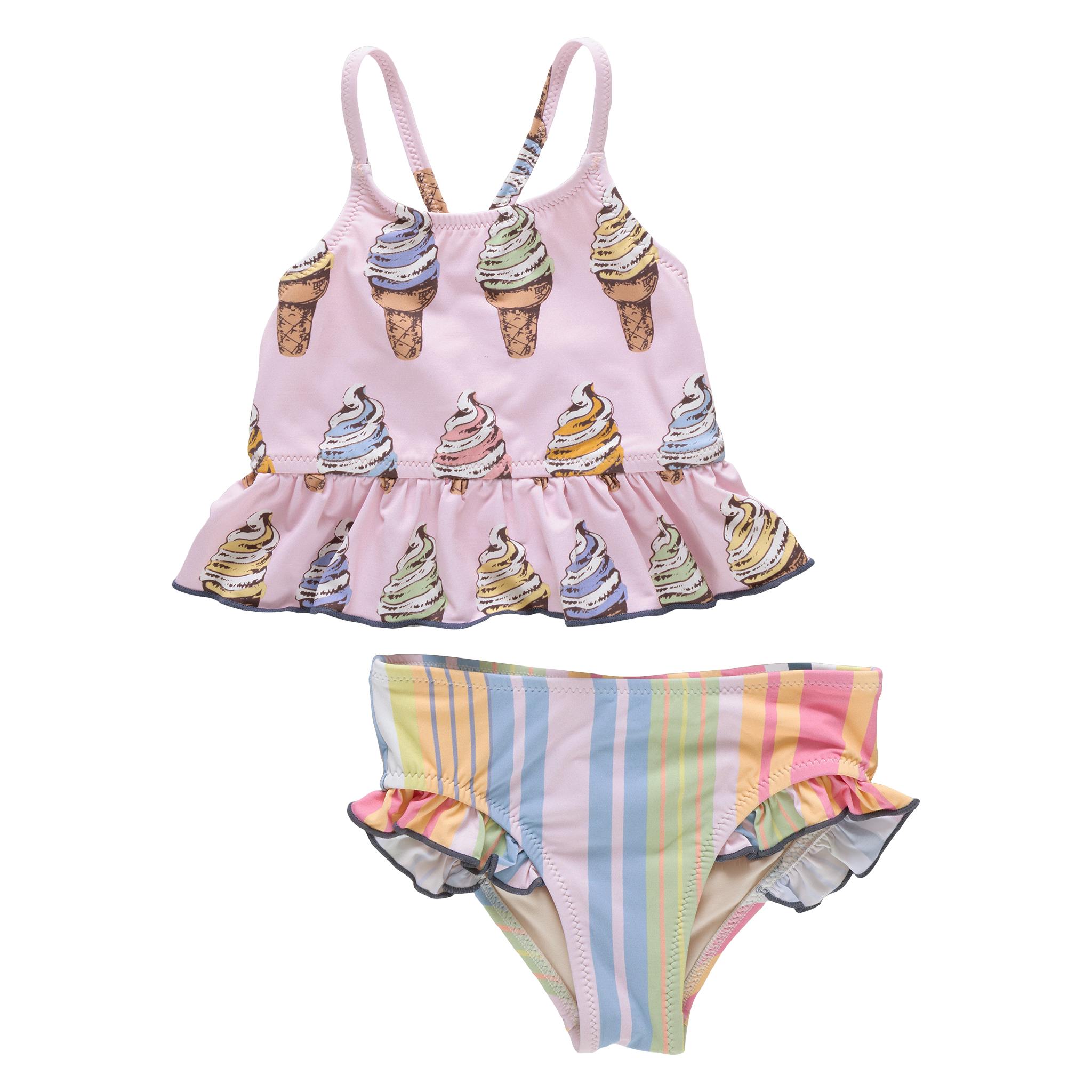 Girls Joy Tankini - Multi Soft Serve