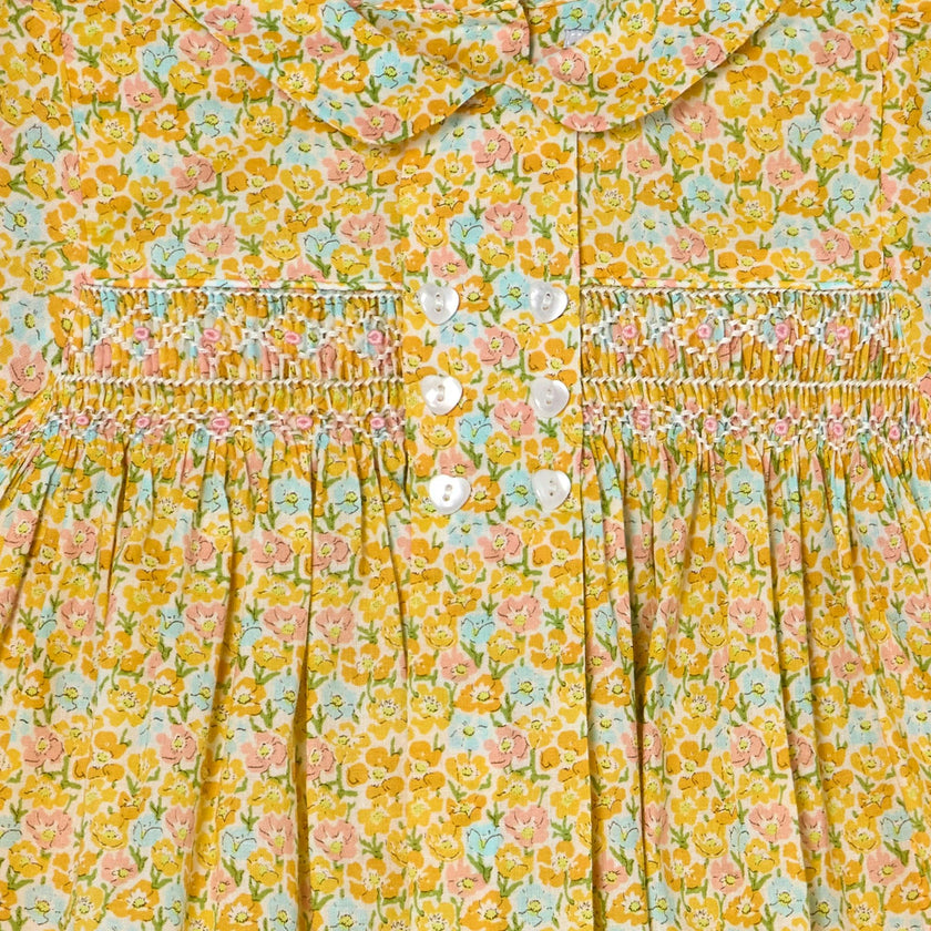 Hand-Smocked Baby Dress - Franca