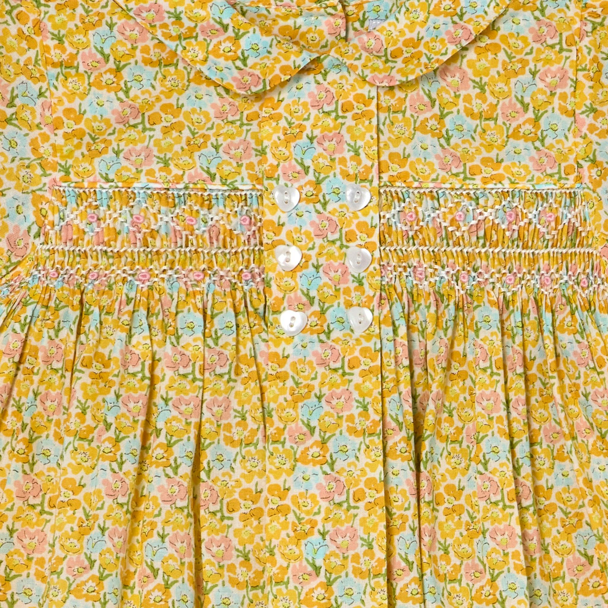 Hand-Smocked Baby Dress - Franca