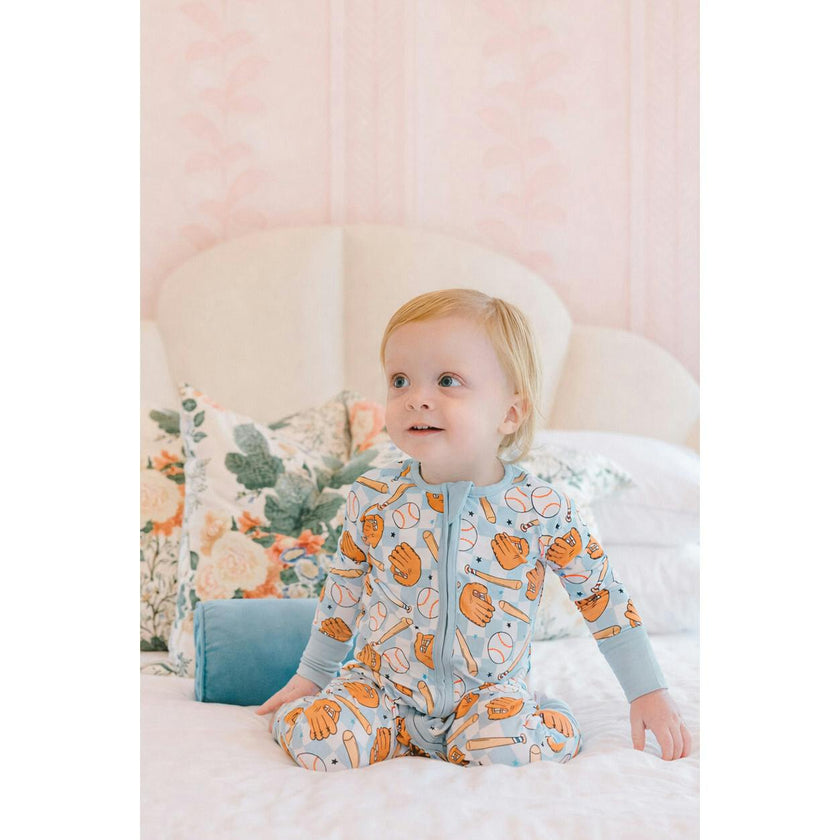 Home Run Bamboo Zipper Romper