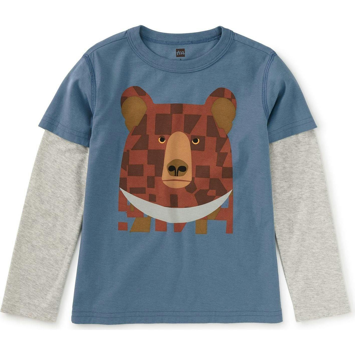 Bojagi Moon Layered Tee, Blue