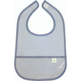 The Wipe It Bib in Navy Mini Stripe
