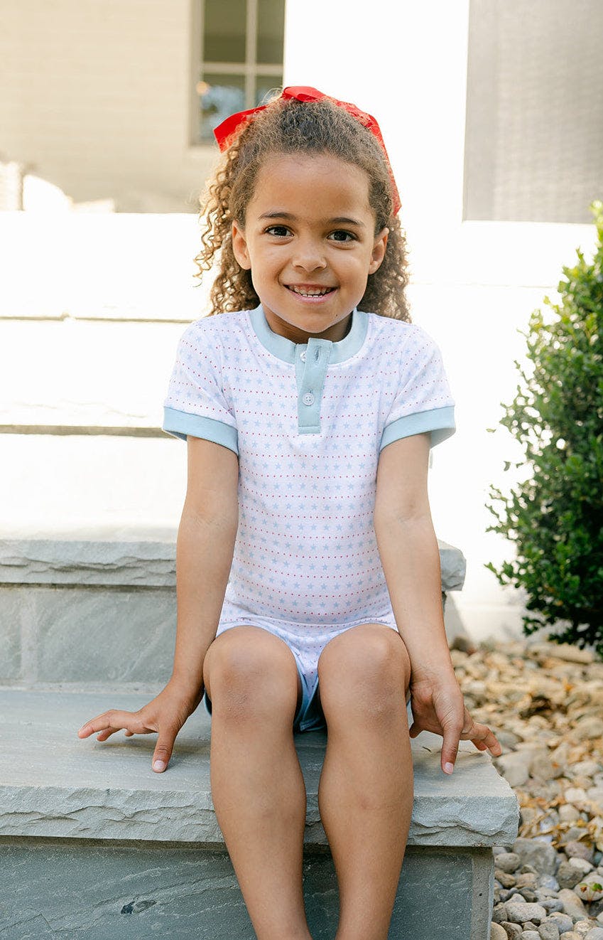 Frankie PJ Set - Star Spangled Print