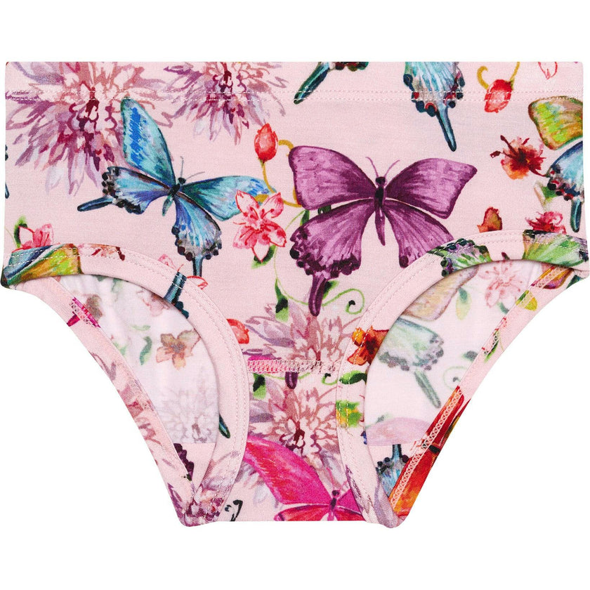 Watercolor Butterfly Girls' Brief Set