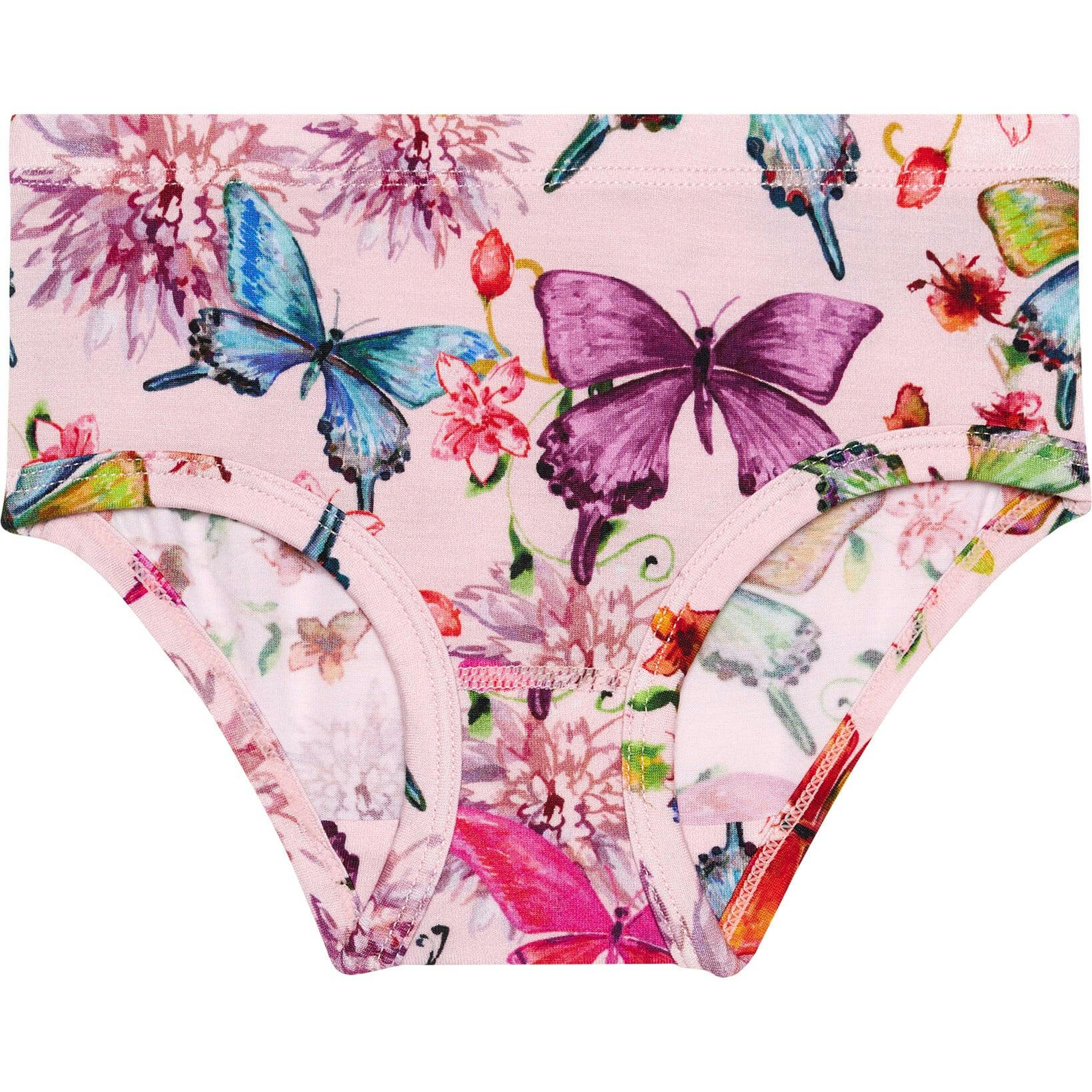 Watercolor Butterfly Girls' Brief Set