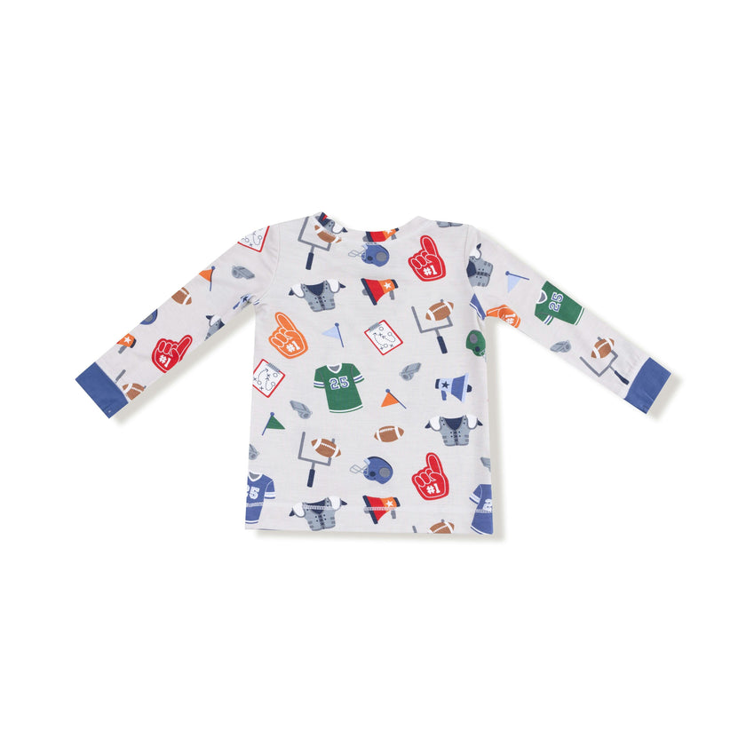 Game Day - Grey - Long Sleeve Loungewear Set