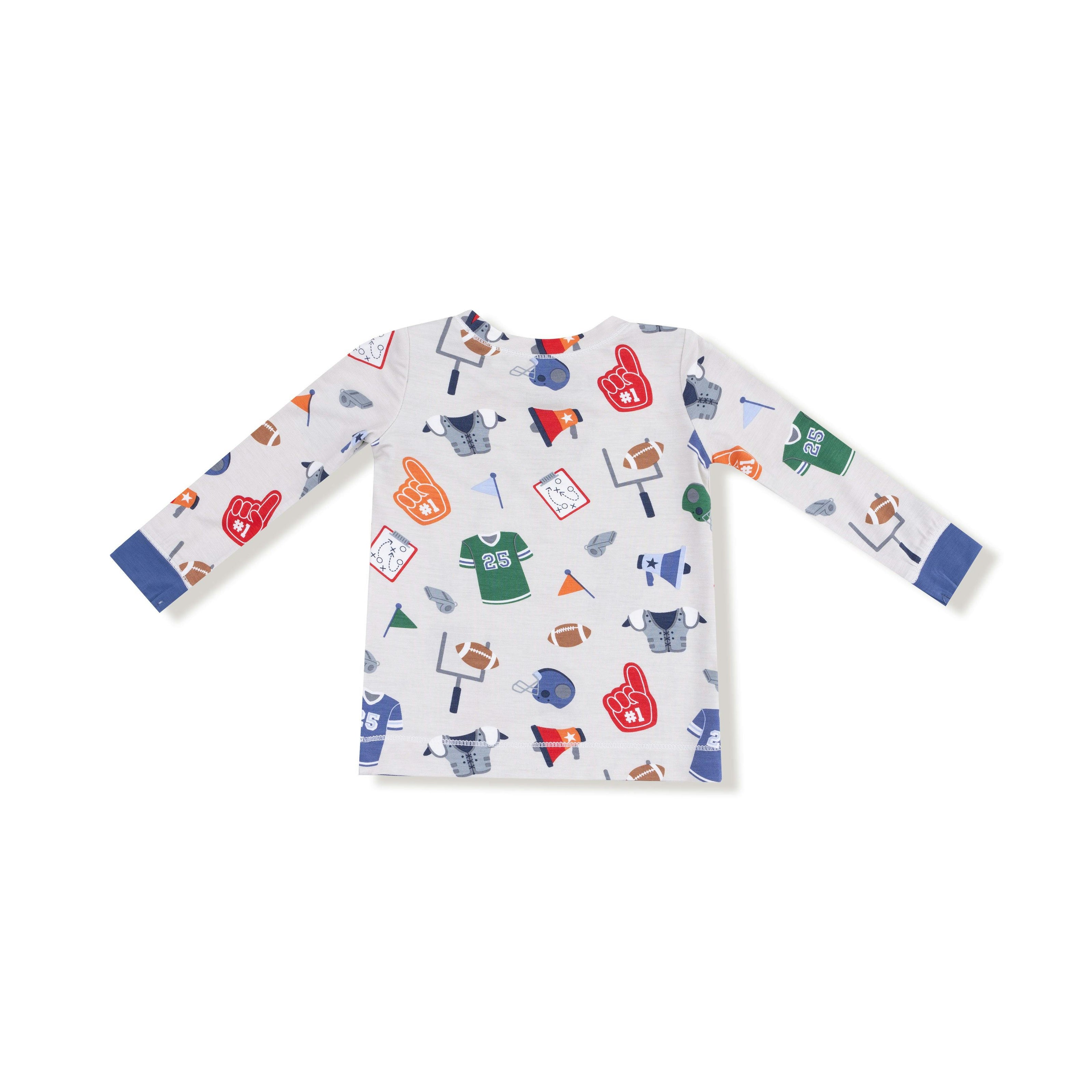 Game Day - Grey - Long Sleeve Loungewear Set
