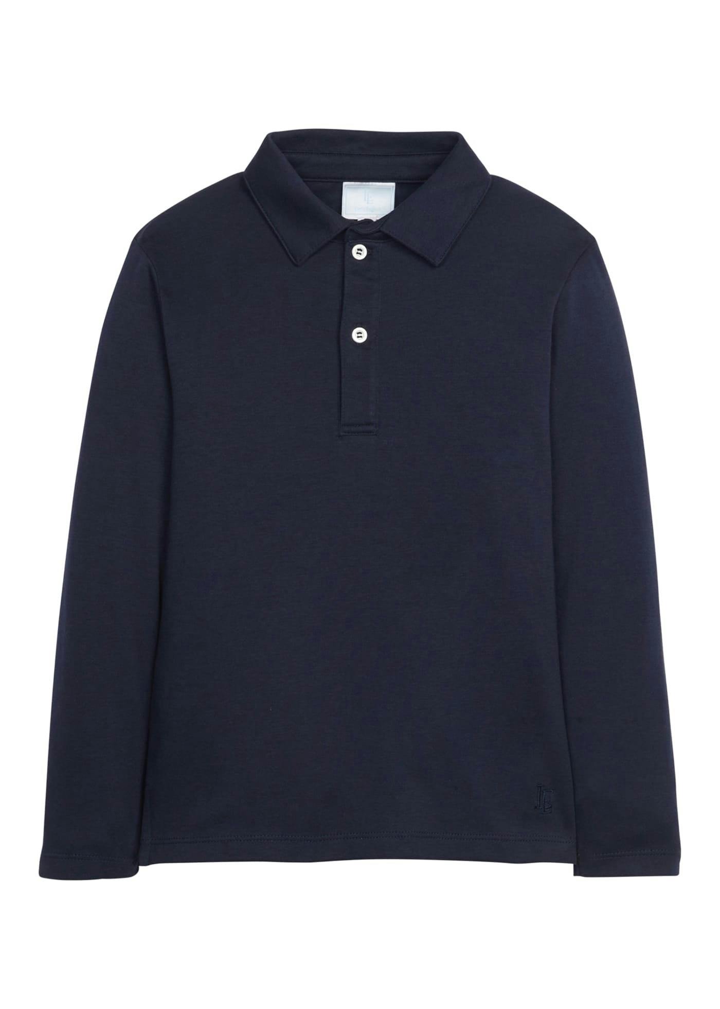 Long Sleeve Polo - Navy