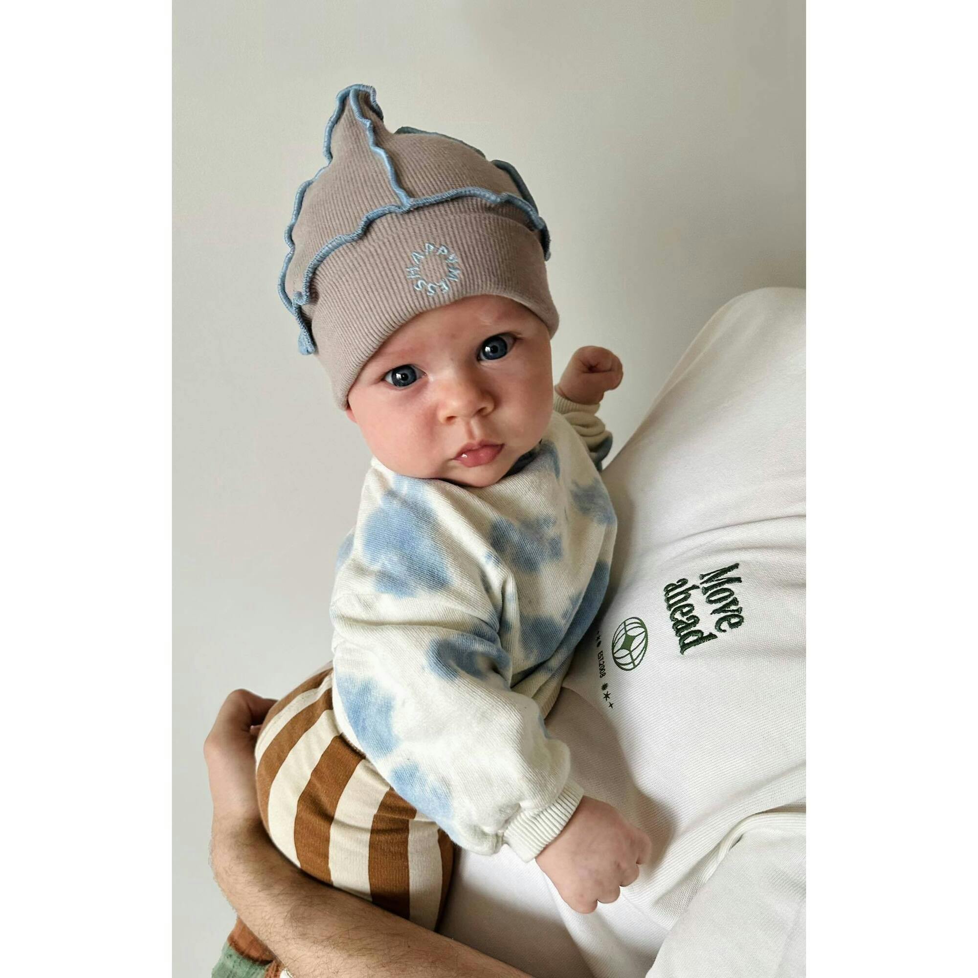 children's cotton hat - blue fog