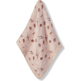 Seashells Mini Lovey Two-Layer Muslin Security Blanket