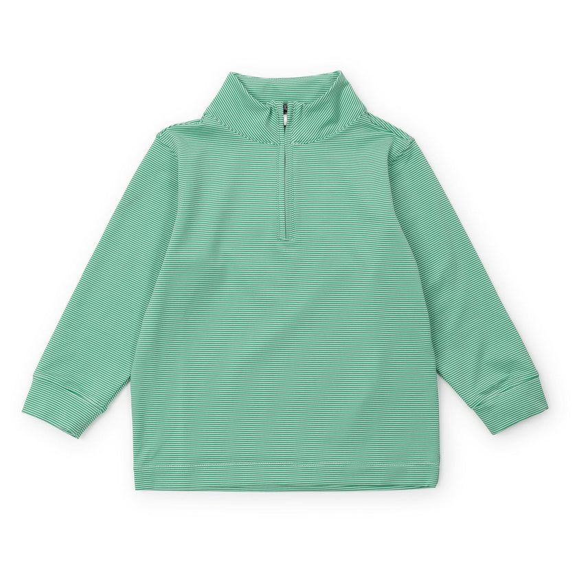 Sam Performance Pullover by LH Sport Green Stripes
