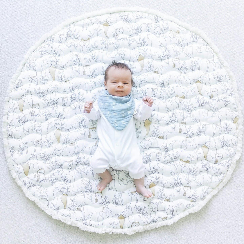 Ezra Quilted Baby Play Mat (Woodland Animal)