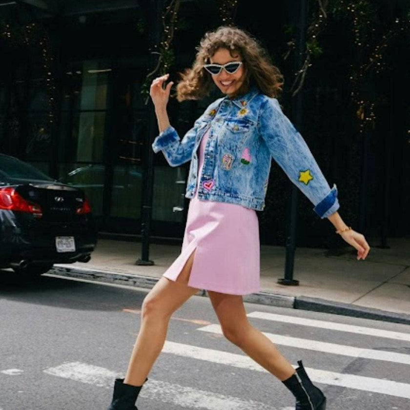 Women's All About The Patch Crop Denim Jacket