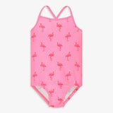 Kids swimsuit in flamingos