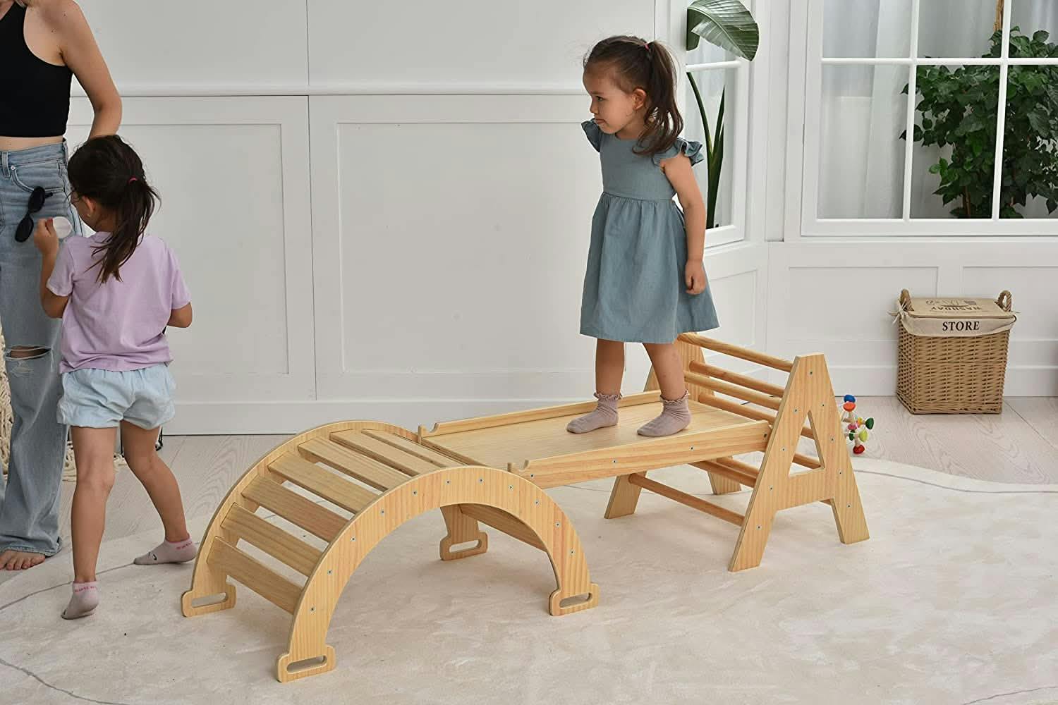 Maple | Beginner Pikler Triangle & Rocker