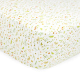 Organic Cotton Muslin Crib Sheet - Floral Field