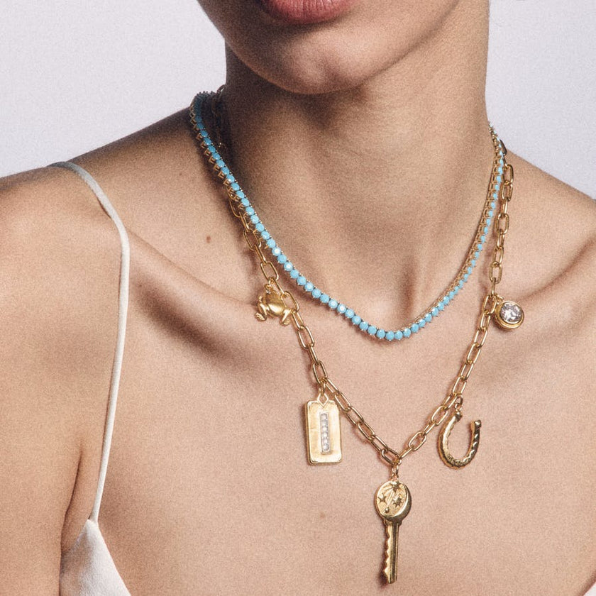Turquoise Tennis Necklace