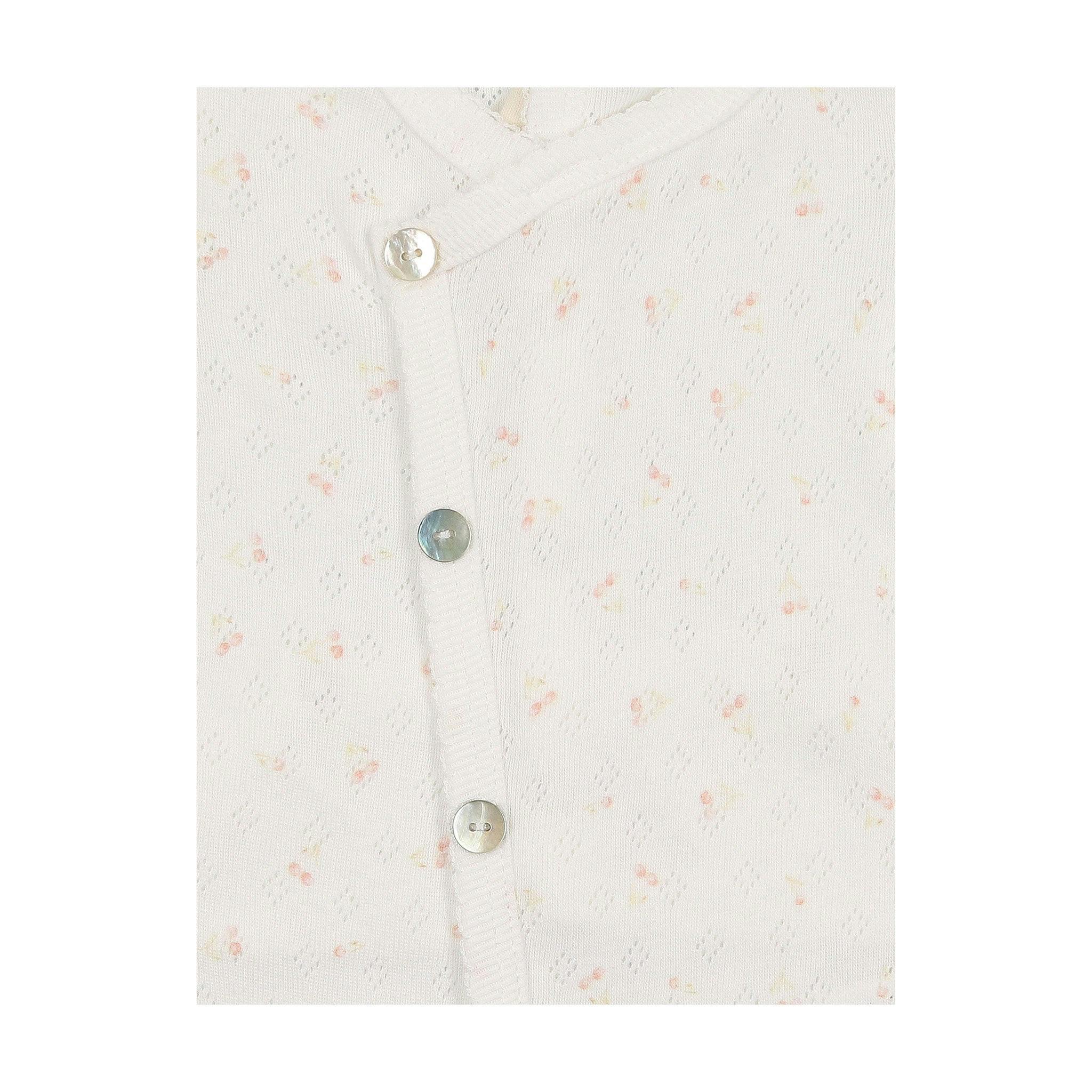Spray of Cherries Layette Set Ivory